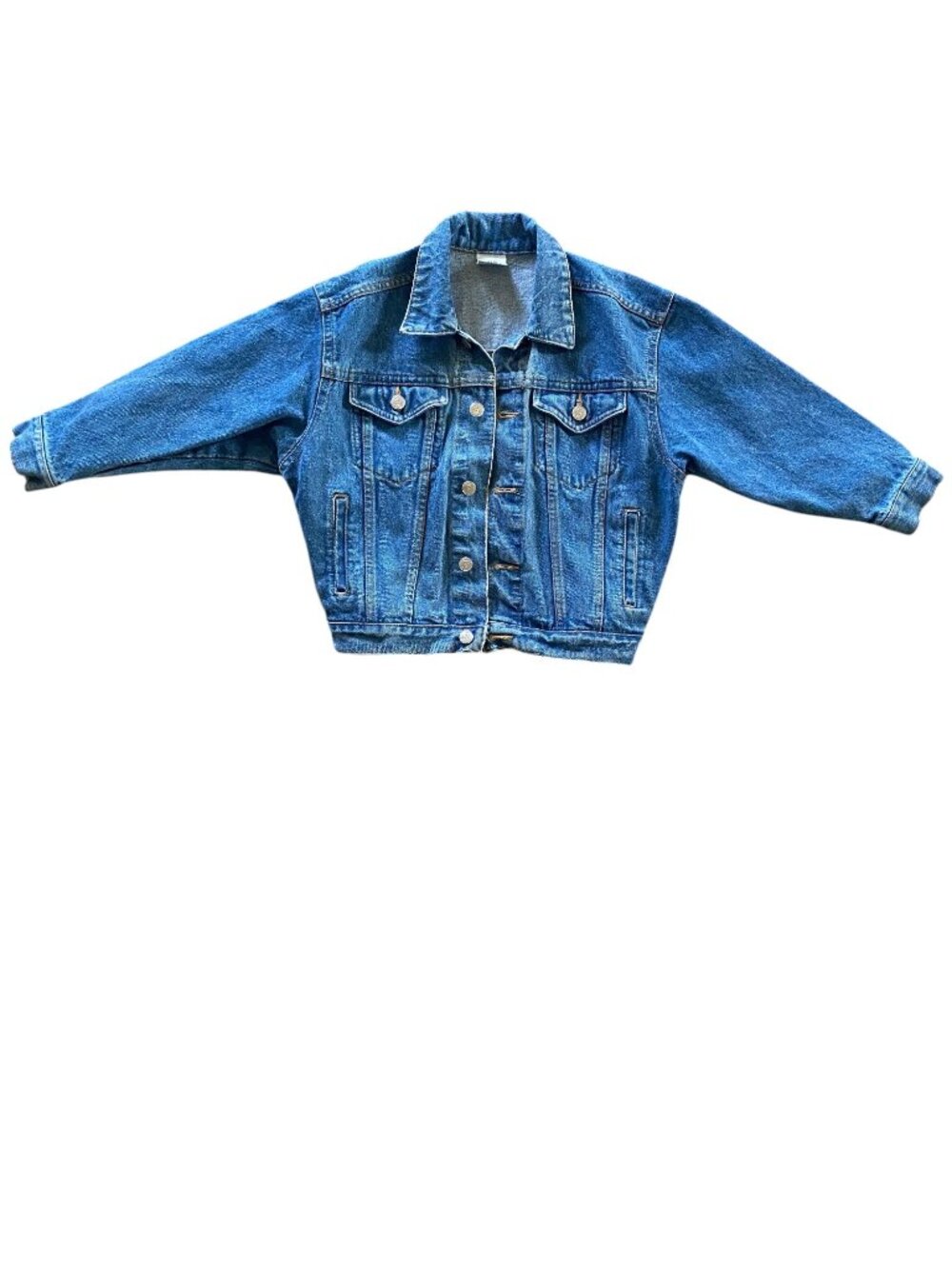 Vintage 90s Disney Store Mickey & Friends Embroidered Denim Jacket Med Wash - Picture 3 of 9